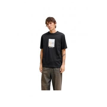 Tricou JACK &JONES Norrebro Photo LN 59872 - Negru