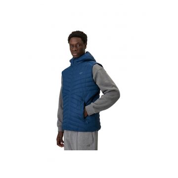 Vesta sport barbati  bleumarin - hidrofoba - cu gluga