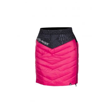 Women's insulating ski-touring skirt Primaloft® PODKOVA - Negru/Cherry