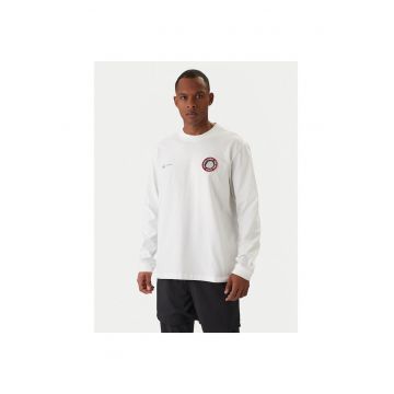 Bluza sport barbati -  bumbac - lejer - alb