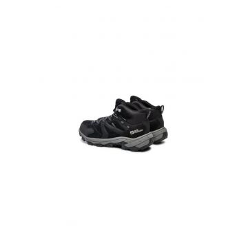 Bocanci trekking barbati  303952426 - Piele naturala - Gri - Gri