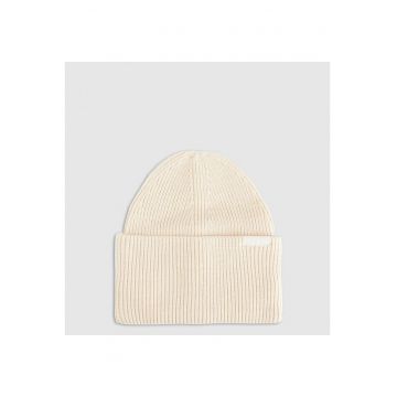 Caciula beanie unisex  bej - dimensiune universala - material din viscoza