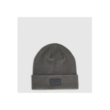 Caciula beanie unisex  gri - poliester - dimensiune universala