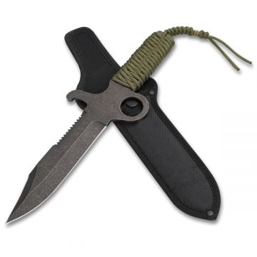 Cuțit de vânătoare Full Tang, DEPOX , kaki, 34 cm