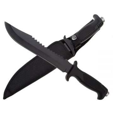 Cutit tactic, DEPOX , Military Combat, 34 cm, Negru