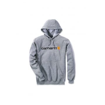 Hanorac sport  gri - bumbac - gluga reglabila - buzunar frontal