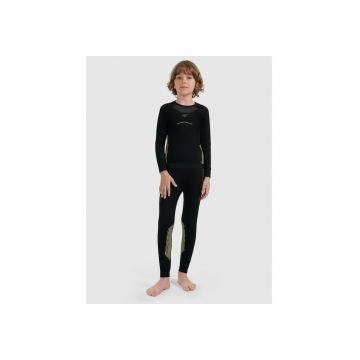 Lenjerie termoactiva baieti -  Poliamida - negru
