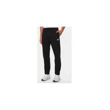 Pantaloni de trening barbati  Emporio Armani - 8NPP65 PJVRZ - Bumbac - Negru - Negru