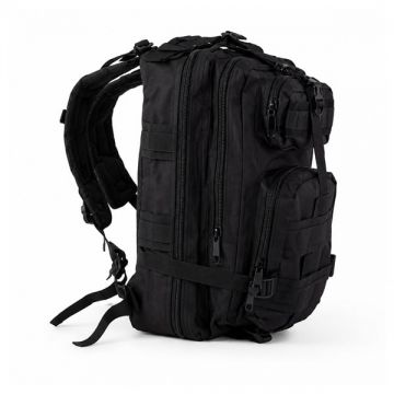 Rucsac Tactic Militar de Supraviețuire 28L DEPOX , Negru, Compartimente Multiple, Sistem MOLLE