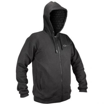 Hanorac Gamakatsu cu gluga, negru (Marime: XL)