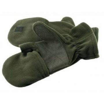 Manusi fleece Treesco cu degete acoperite, kaki (Marime: XL)