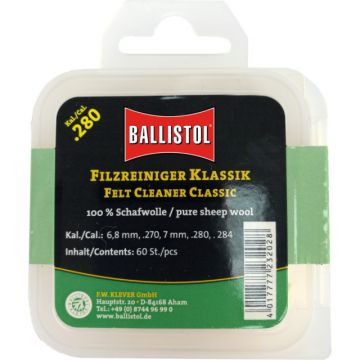 Pelete lana Ballistol pentru curatat carabina, calibru 12, 30 buc