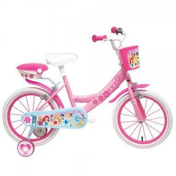 Bicicleta copii Mondo cu roti ajutatoare 14 inch Disney Princess