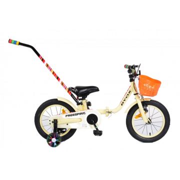 Bicicleta cu maner Byox Freespirit Beige 14 inch