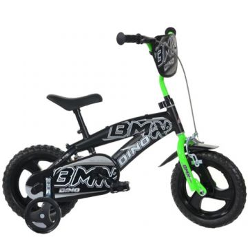 Bicicleta Dino Bikes 125 XL Green Seria DMX, 12 inch