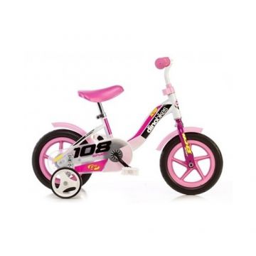 Bicicleta Dino Bikes cu Maner pentru Parinti, 10 inch