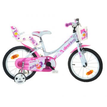 Bicicleta Dino Bikes Fairy 16 Inch Roz Alb