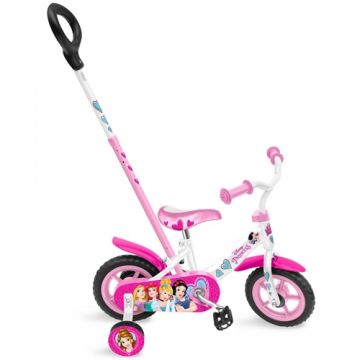 Bicicleta Disney Princess Stamp cu Bara de Impins 10 inch