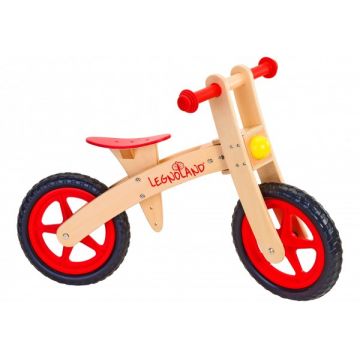 Bicicleta fara pedale din lemn Globo Legnoland 35483 pentru copii