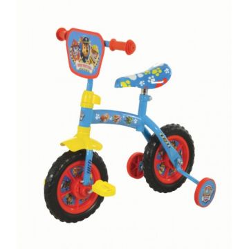 Bicicleta pentru copii 2 in 1 cu roti ajutatoare Paw Patrol