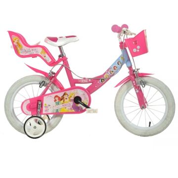 Bicicleta pentru fetite Disney Princess 14 inch Dino Bikes