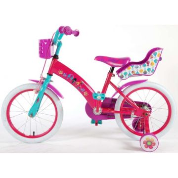 Bicicleta pentru fetite Trolls Volare 16 inch cu roti ajutatoare