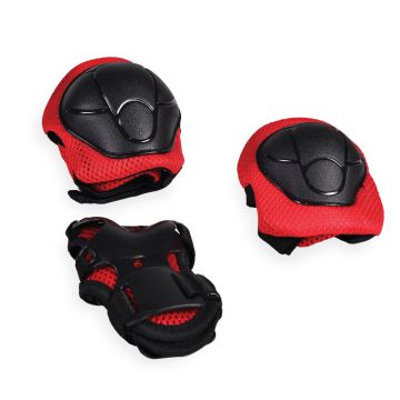 Set protectii cotiere, genunchiere si brate Red
