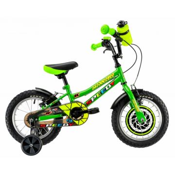 Bicicleta copii Dhs 1403 verde 14 inch