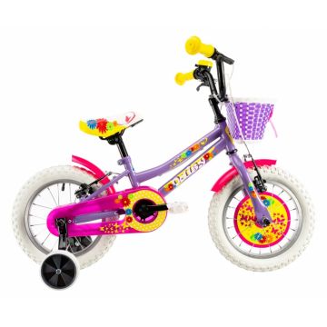 Bicicleta copii Dhs 1404 violet 14 inch