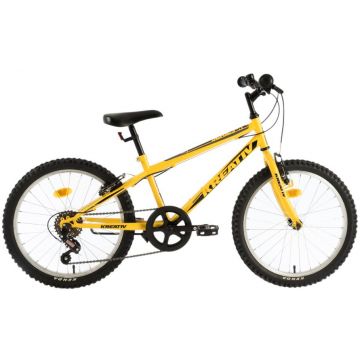 Bicicleta copii Kreativ 2013 galben negru 20 inch