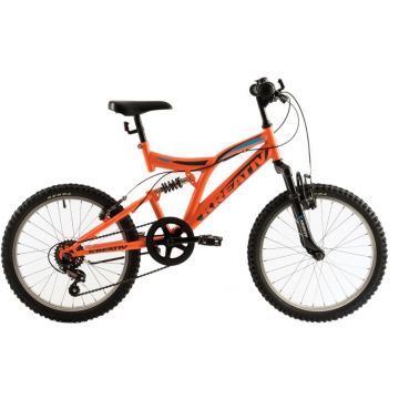 Bicicleta copii Kreativ 2041 portocaliu aprins 20 inch