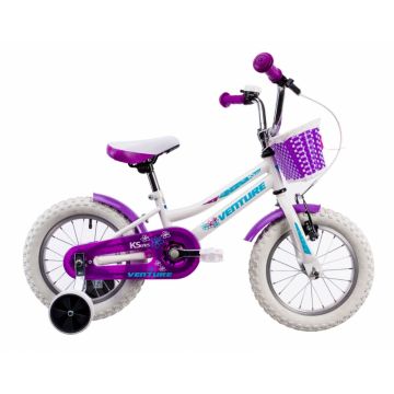 Bicicleta copii Venture 1418 alb 14 inch