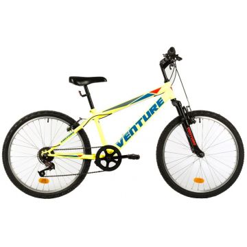 Bicicleta copii Venture 2419 galben 24 inch