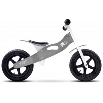 Bicicleta de lemn fara pedale Toyz Velo Grey