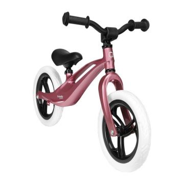 Bicicleta usoara Bart fara pedale reglabila 12 inch Bubblegum Lionelo