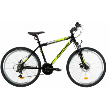 Bicicleta Mtb Venture 2621 L negru galben 26 inch