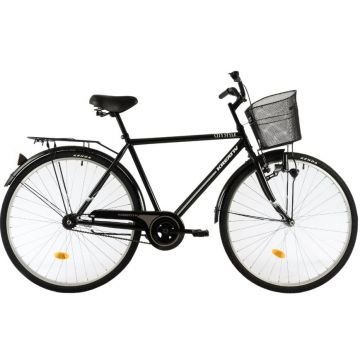 Bicicleta oras Kreativ 2811 M negru alb 28 inch