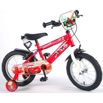 Bicicleta pentru copii 14 inch cu roti ajutatoare si frana de mana Volare Cars 11448-CH-IT