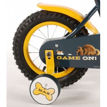 Bicicleta Volare pentru baieti 12 inch cu roti ajutatoare Puppy