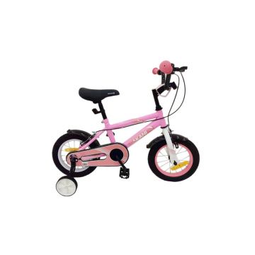 Bicicleta 12 inch KikkaBoo Makani cu roti ajutatoare Windy Pink