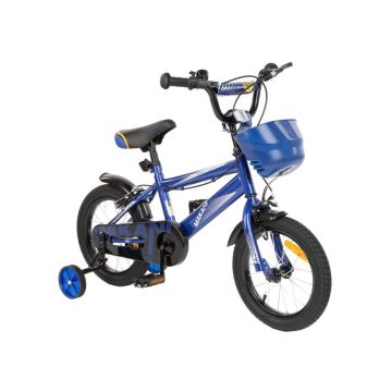 Bicicleta 14 inch Makani cu roti ajutatoare Diablo Blue