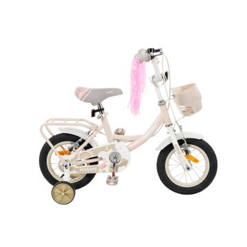 Bicicleta 16 inch cu roti ajutatoare si cosulet Makani Breeze Light Pink