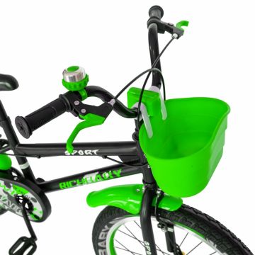 Bicicleta copii 20 inch C-Brake Rich Baby CSR2003A 7-10 ani Verde