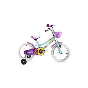 Bicicleta copii Dhs 1604 turquoise 16 inch