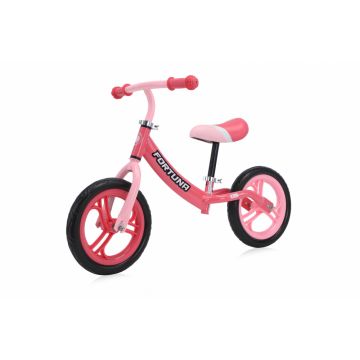 Bicicleta copii fara pedale Lorelli Fortuna 2-5 ani lightdark pink, varsta 2-5 ani, ghidon reglabil in inaltime de la 51 cm pana la 60 cm, roti din spuma EVA, 11 inch, scaun reglabil de la 33 cm pana la 43 cm