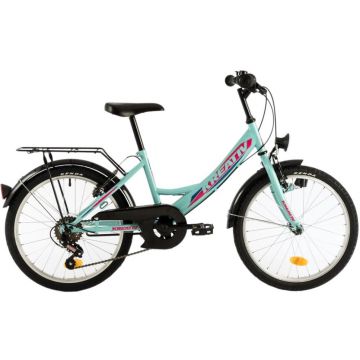 Bicicleta copii Kreativ 2014 turcoaz 20 inch