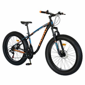 Bicicleta MTB-Fat Bike Shimano SL-TX30 26 inch Carpat Aventus CSC2600H negruportocaliualbastru