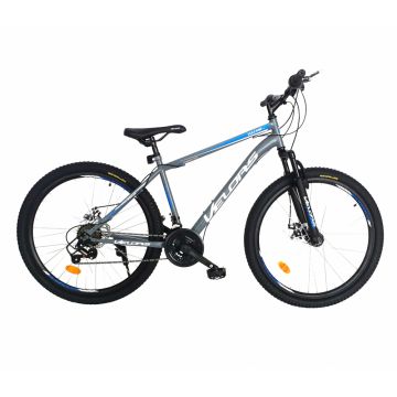 Bicicleta MTB-HT 24 inch Velors CSV2409A gri cu albastrualb - MountainBear.ro