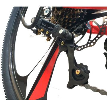 Bicicleta MTB-HT jante magneziu Roti 27.5 Inch Carpat C2708M rosu cu negru