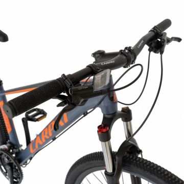Bicicleta MTB-HT schimbator Shimano Altus 24 viteze 29 inch Carpat C2959AH negru cu portocaliu